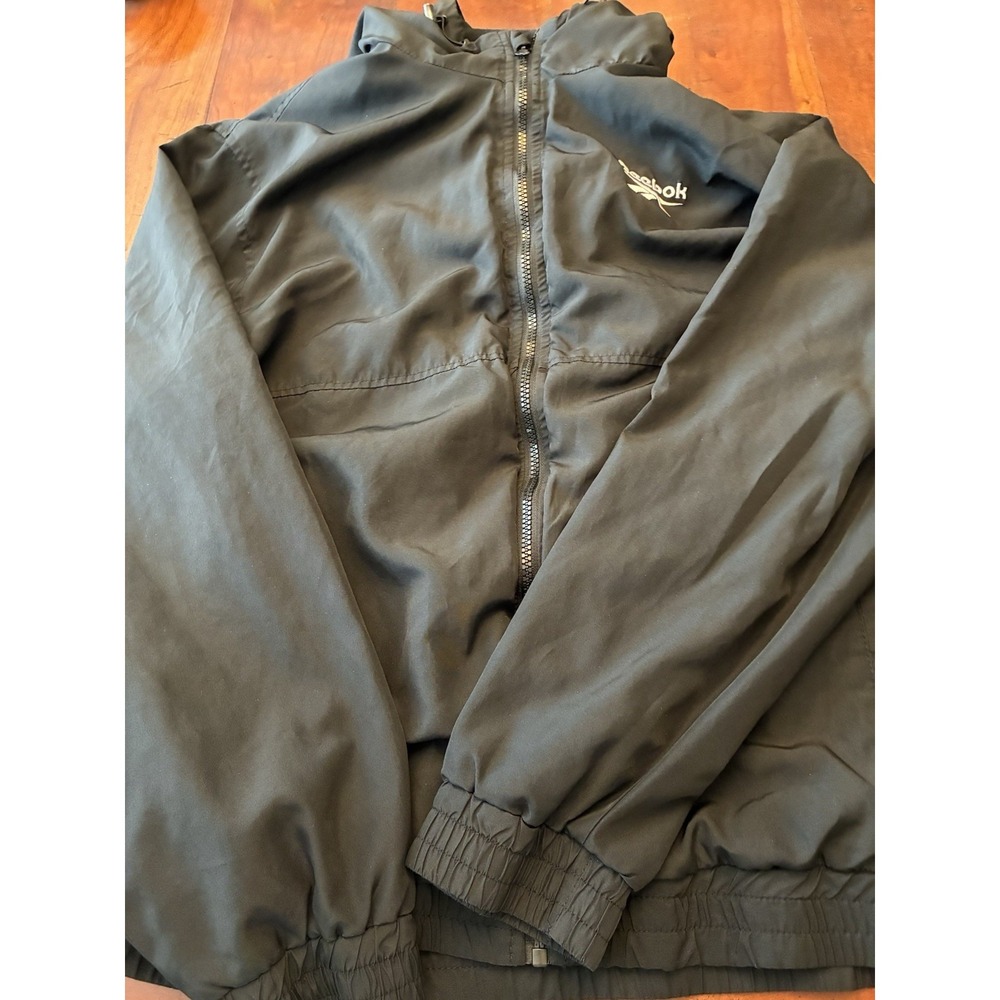 Black Reebok Windbreaker Jacket Size Xl